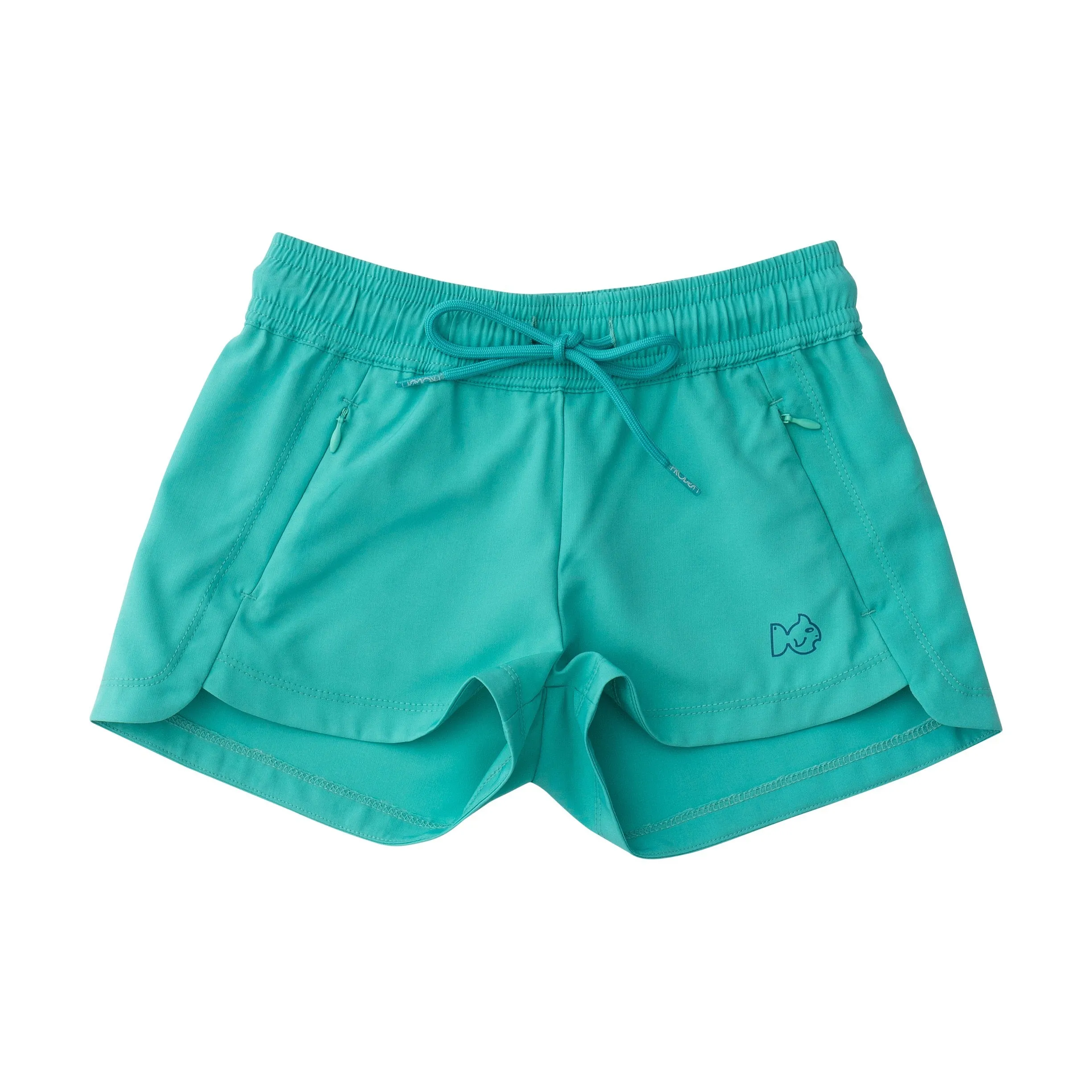 Girls' Beach Cruiser Short in Atlantis Green