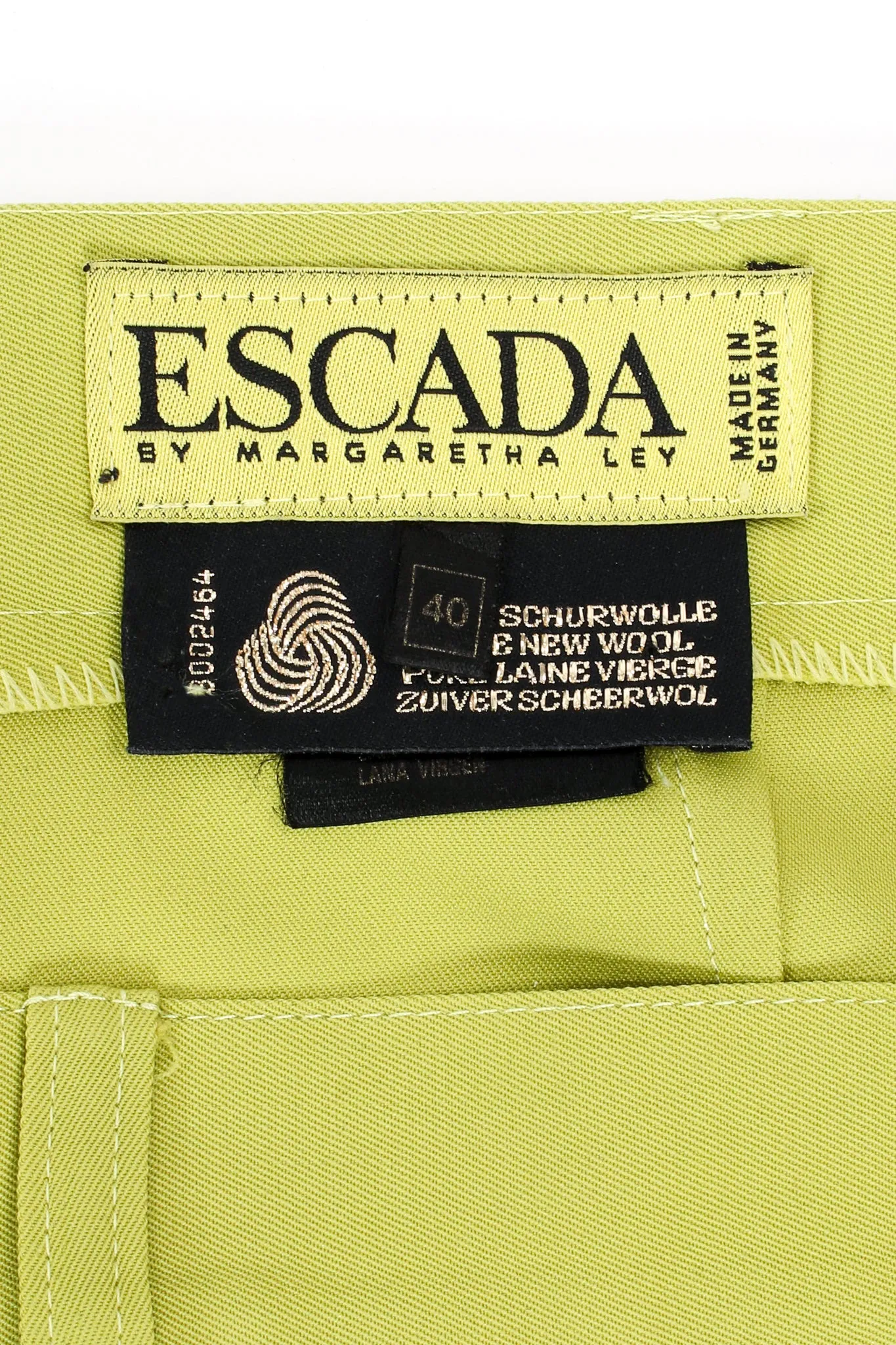 Lime Tapered Pleat Pant