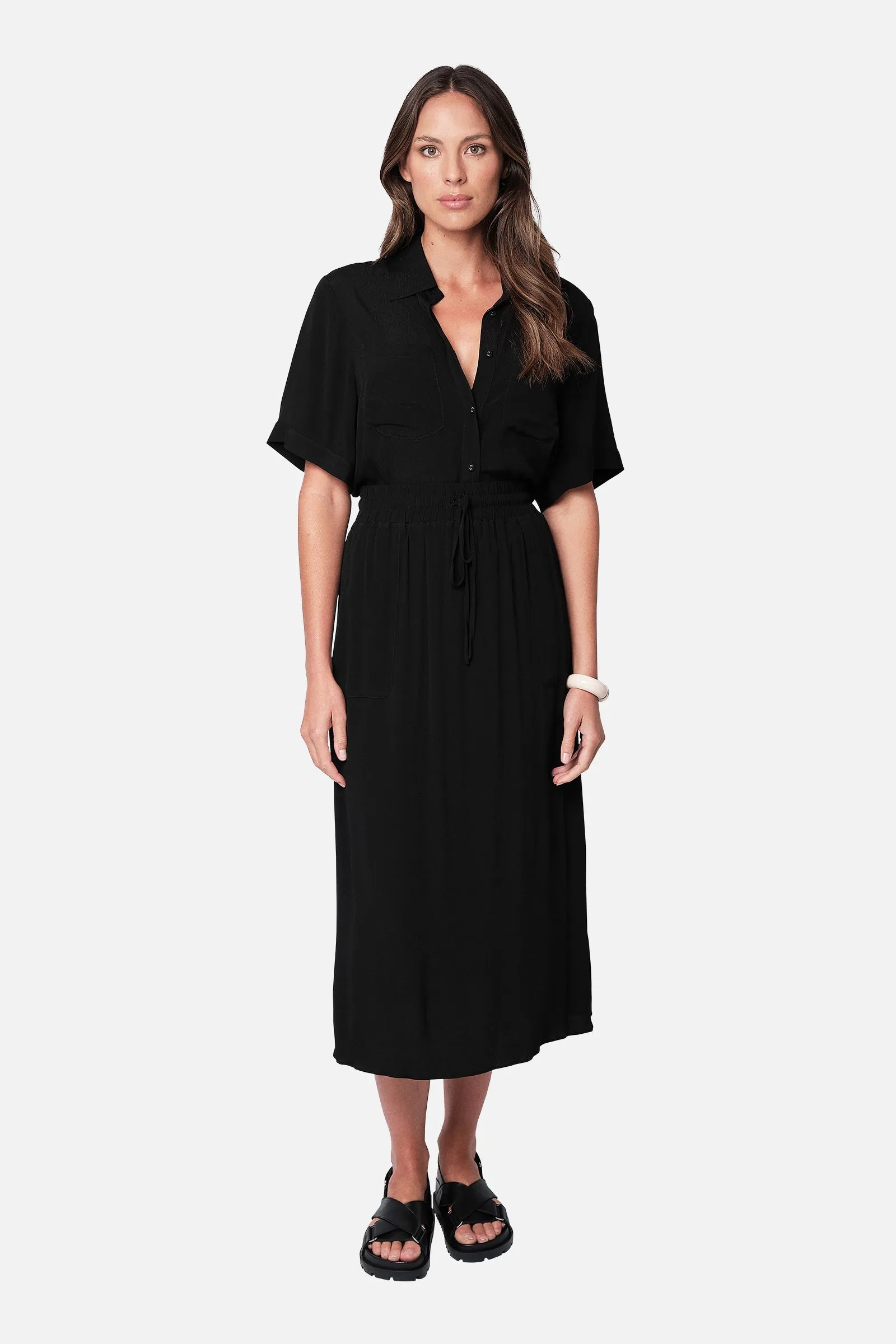 Midi Skirt BLACK