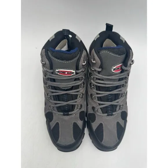 NEW Iron Age SURVEYOR Men's Hiking Boot Grey/Black US Size 11.5 Wide NIB