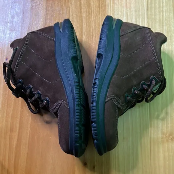 StrideRite leather boot tie toddler tech brown hiking boot